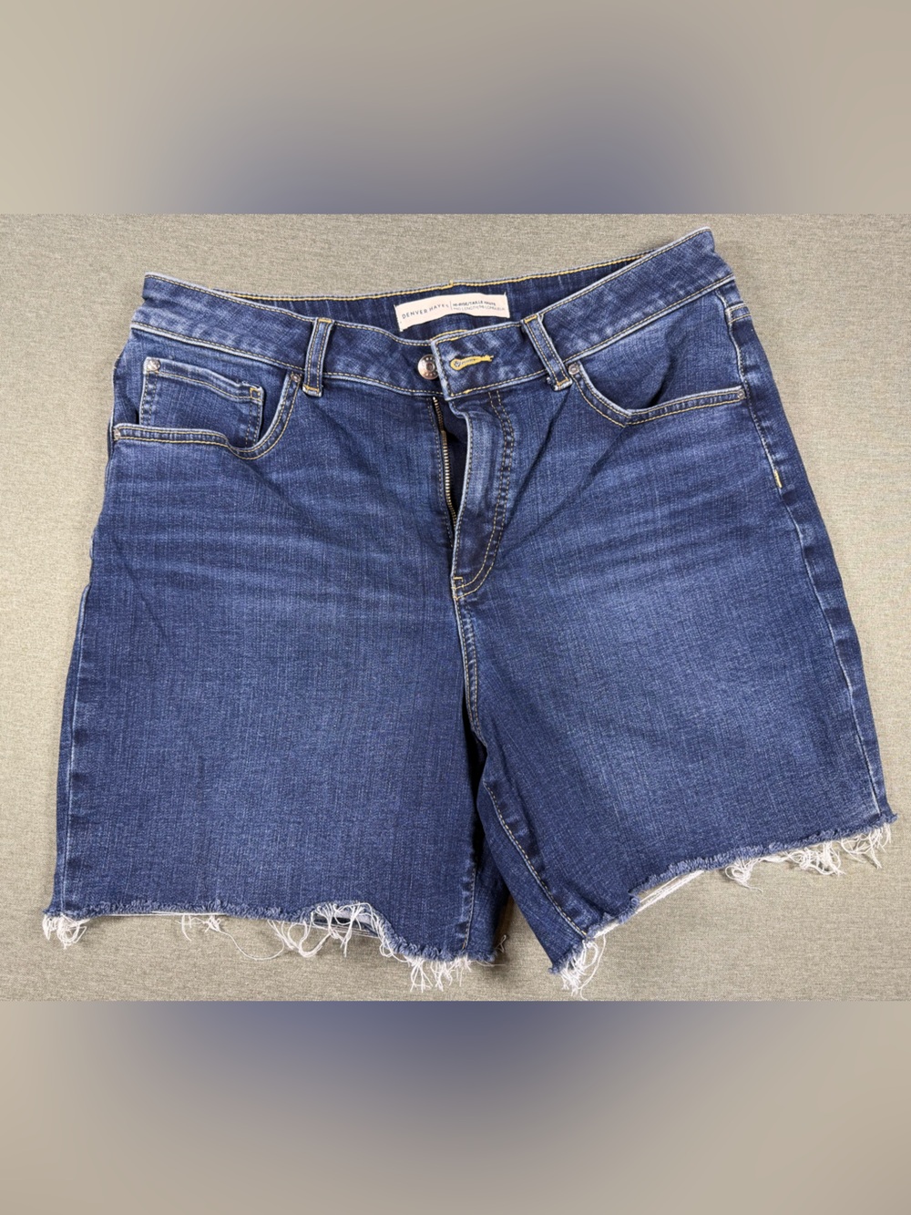 Denver Hayes Dark Blue Denim Cutoff Shorts